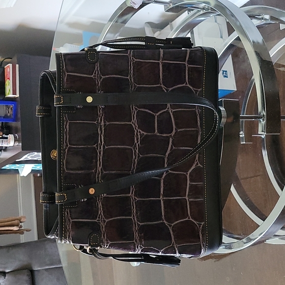 Dooney & Bourke Bags Gently Used Dooney Bourke Eggplant Croc Tote